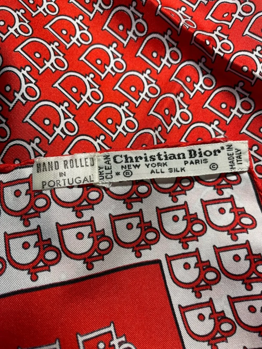 Vintage Christian Dior Silk Trotter Scarf